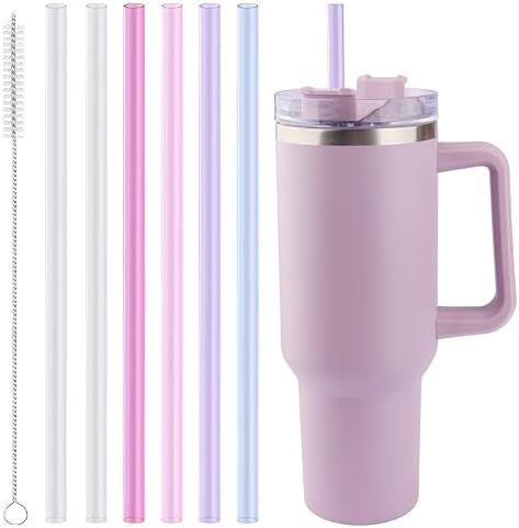 Joshey Replacement Straws for Stanley Quencher 40oz Tumbler, 6 Pack by Joshey
