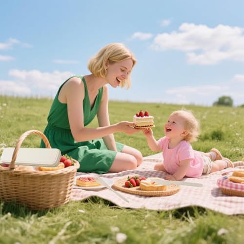 Wheat Straw Travel Cutlery Set with Case, Portable Reusable Flatware - Image 6