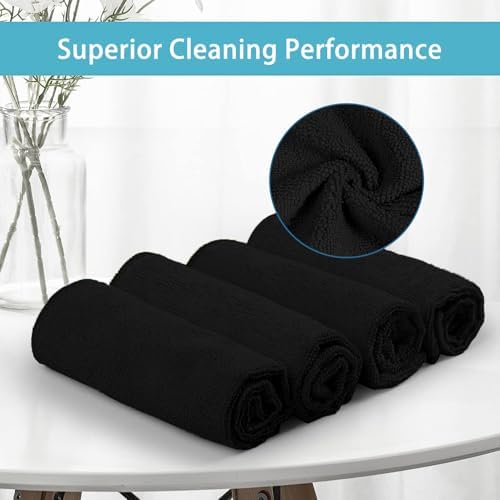 HOMEXCEL 50PK Microfiber Cleaning Cloth, Cleaning Rag for Home, 11.5x11.5in - Image 2