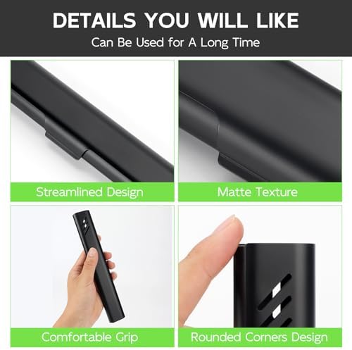 Travel Toothbrush Case, Portable Toothbrush Holder, Durable Aluminum Toothbrush Storage Box, Small Breathable Manual Toothbrush Container for Traveling, School, Camping, Business Trip - Black - Image 5