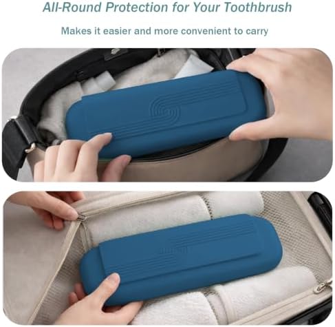 Silicone Toothbrush Travel Case, Pro Large Toothbrush Cover Case for Travel - Image 3