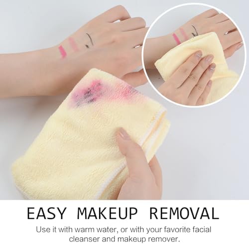 SINLAND Microfiber Facial Cloths Fast Drying Washcloth 12inch x 12inch Absorbent Face Wash Cloth Soft Makeup Remover Cloths - Image 6