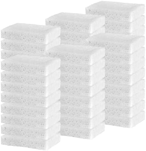 YoleShy 48 Pack White Sponges Kitchen Natural Compressed Cellulose Sponges for Dishes Bulk Non Scratch for Household Cookware Bathroom Cars Soft Super Absorbent Reusable by YoleShy