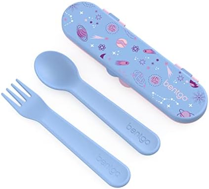 Bentgo Kids Plastic Utensil Set with Fork, Spoon, & Storage Case by Unknown