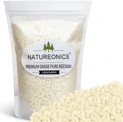 Beeswax Pellets 1 lb, Triple Filtered Pastiles for Candle Making, Natural Beeswax for Beeswax Wraps & Pine Resin Food Wraps, Wax for Candle Making, Stamps, DIY Projects. by Unknown