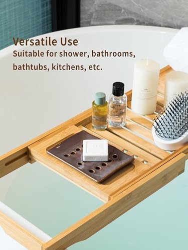Ceramic Soap Dish with Self Draining for Shower & Kitchen - Image 3