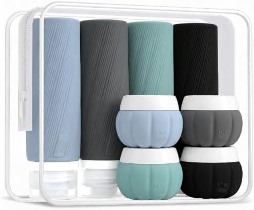 Redfly Silicone TSA Approved Travel Bottles for Toiletries, Leak proof, 3oz by Redfly