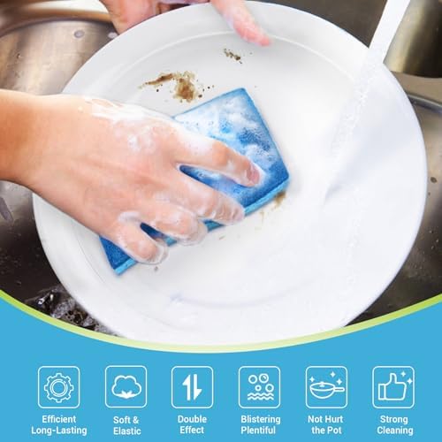 AIDEA Sponges Kitchen, Non Scratch Scrub Sponge-12Count, Dish Sponges - Image 2