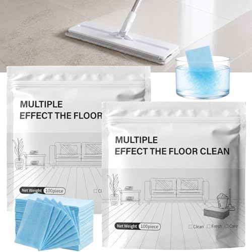 Multi-Surface Floor Cleaner Tablet, Multi-Effect Floor Cleaning Sheets, Multi Effect Floor Cleaner Sheets, Luxury Vinyl Plank & Wood Floors(Camellia Scent, 200PCS) by Unknown