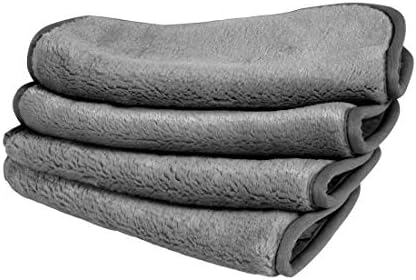 Eurow Reusable Makeup Remover Cloths, Soft Microfiber Face Towels for All Skin Types, Chemical-Free, Protective, Machine Washable, Gentle & Effective Facial Cleansing, 8"x8", Gray, 4-Pack - Image 2