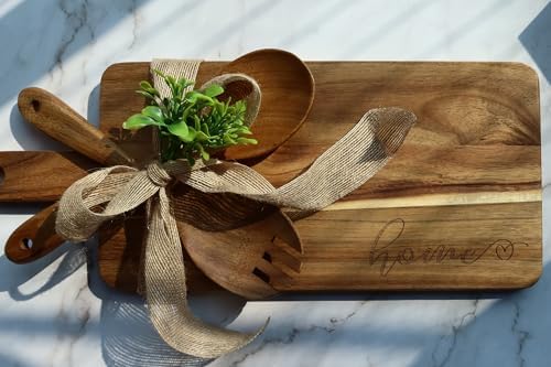 Housewarming Gifts New Home, New Home Gift Idea, First Home Gift, Gift for Home, New House Warming Gift for Homeowner Kitchen Gifts Apartment Closing Gift for Clients, Wooden Cutting Boards Gift Set - Image 2