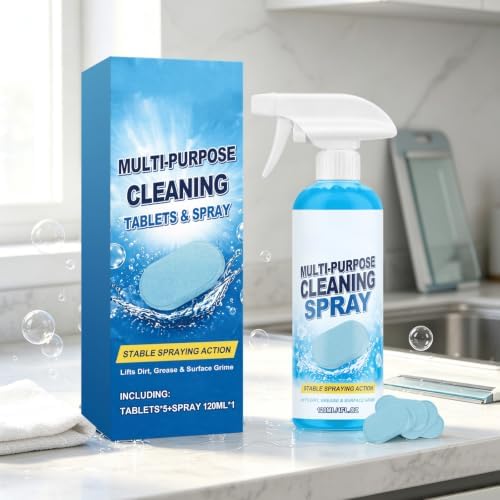 Multi-Purpose Cleaner - Spray Bottle and 5x Cleaning Tablets - Image 2