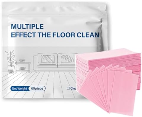 Floor Cleaning Tablets Multi-Surface Cleaner, Dissolvable Mopping Tablets For Deep Cleaning, Stain Removal & Streak-Free Finish For Home Kitchen, Bathroom, Tile, Wood And Laminate Floors (Pink, 100) by Unknown