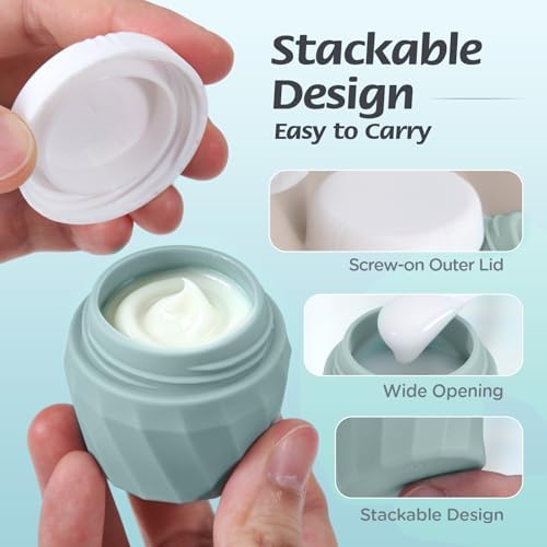 6Pcs Travel Bottles for Toiletries, Silicone Travel Size Containers Set - Image 5