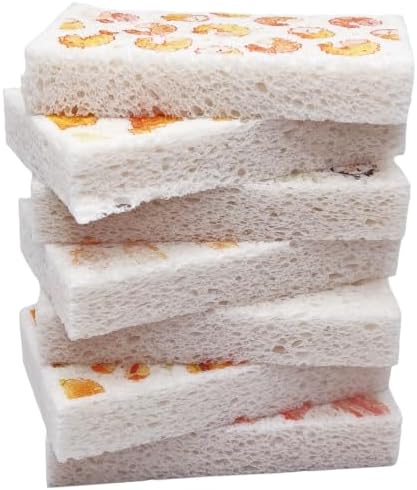 Large Cellulose Sponges, Kitchen Sponge for Dish, Thick Heavy Duty Scrub Pads, Non-Scratch Scrubber for Household/Cookware/Bathroom/Office/Boat 5.5" x 3" x 1" (7 Pack), Food by Mainlyrunmakeupsuppliers