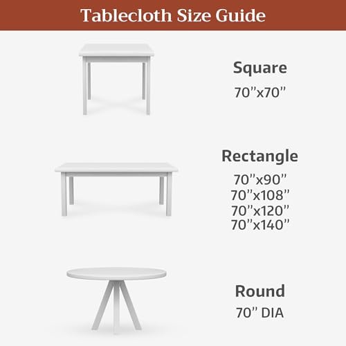 Maison d' Hermine Table Cloth Rectangle Table 100% Combed Cotton 70"x90" - Image 5