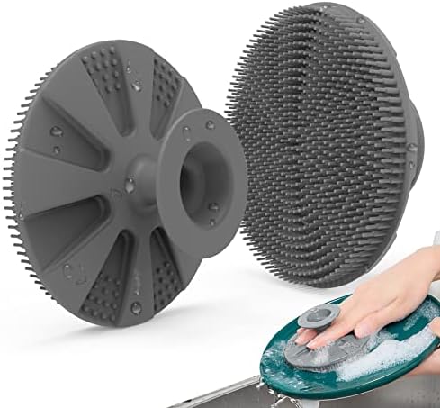 Silicone Dish Scrubber, Non-Scratch Scrub Spong for Washing Dish, Pot, Pan by BEAUTAIL