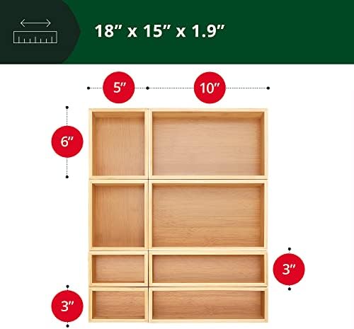 ROYAL CRAFT WOOD Bamboo Jewelry Organizer Box & Chests Set - Versatile Storage Solution for Makeup, Jewelry, and Bathroom Essentials (8 Boxes) - Image 2