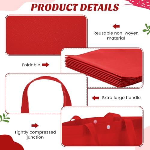 Paterr 100 Pcs Reusable Shopping Bags Bulk - Image 5