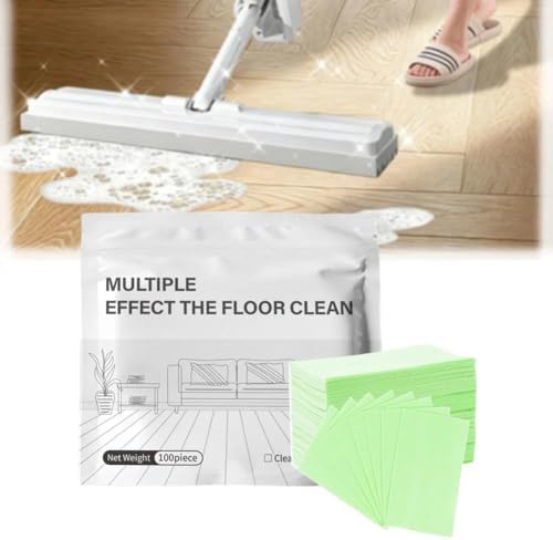 100/150/200/300pcs Floor Cleaning Tablets, Multi-Surface Floor Cleaning Tablets, Concentrated Cleaner Multiple Effect the Floors Clean for Tile,Hardwood (Green-100pcs) by Unknown