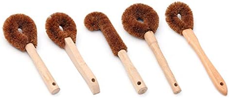 Kitchen Wooden Handle Fiber Brush Dish Bottle Scrub Wash Tool - Image 4