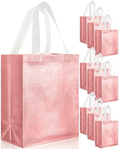 Eccliy 80 Pcs Reusable Gift Bags, Medium, Rose Gold by Eccliy