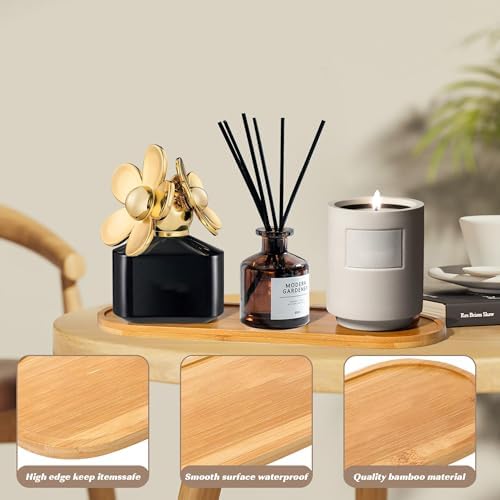 Bamboo Soap Tray, Bamboo Soap Dispenser for Bathroom CounterTop, Wooden Dish & Dispenser Tray Kitchen Holders, Dresser Jewelry Ring Dish, Holder Bathtub Organizer (Rectangle) - Image 4