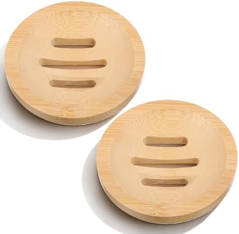 Ymapinc 2PCS Bamboo Soap Holder for Bathroom by Unknown