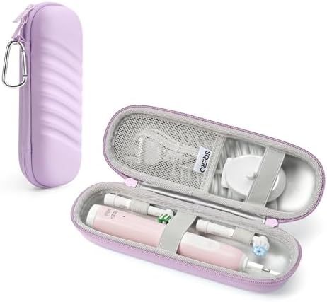 SQERO Electric Toothbrush Case for Oral-B Pro/iO/Philips Sonicare, Waterproof Traveling Toothbrush Storage Bag with Mesh Pocket Covers Protection by SQERO