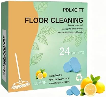 Floor Cleaner Tablets, 24pcs Multi-Surface Floor Cleaner Solution | Pet Safe, No Residue, No Streaks,Robot Mop Safe Quick Dissolve Floor Cleaning Tablets for Wood Tile Laminate by Unknown