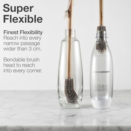16" Extra Long Bamboo Bottle Brush with Plastic-Free Silicone Head - Image 5