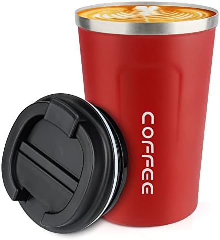 CS COSDDI 12 oz Coffee mug - Stainless Steel Coffee Cup with Leakproof Lid by CSCOSSDI