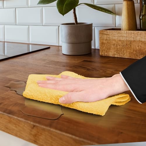 Avalon Towels Bar Towels (Pack of 60) Size 14x17 Inches – 100% Cotton, Absorbent and Reusable Cleaning Rags, Multipurpose Cleaning Towels, Terry Cloth Rags, Durable Shop Rags (Yellow) - Image 6