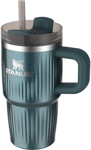 STANLEY Quencher H2.0 Tumbler with Handle and Straw 20 oz | Flowstate 3-Position Lid | Cup Holder Compatible for Travel | Insulated Stainless Steel Cup | BPA-Free | Fluted Marina Shine - Image 2