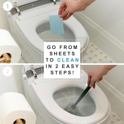 Dissolvable Toilet Bowl Cleaner Sheets: Pine Scent, 40 Sheets - Image 2