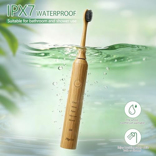 Natural Bamboo Electric Toothbrush for Adults - Image 7