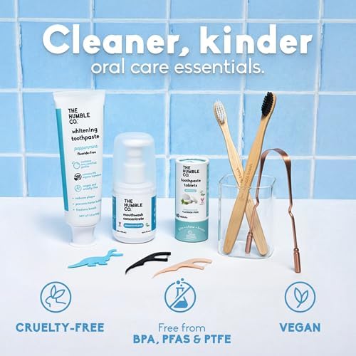The Humble Co. Chewable Toothpaste Tablets, Fluoride-Free - Spearmint - Image 6