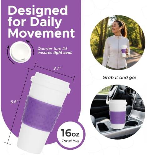 Copco – Acadia – Travel Mug – 16 Oz - Lilac - Image 2