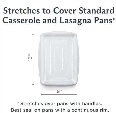 Stasher Reusable Silicone Rectangle Stretch Lid, Food Cover for 9x13 inch - Image 4