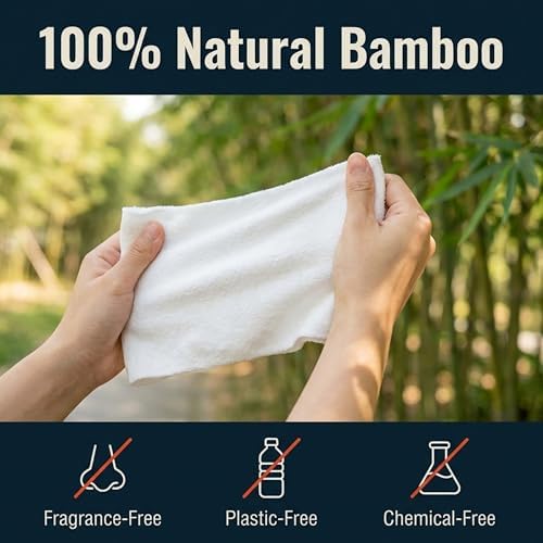 Compressed Towel Tablets - 100% Bamboo Camping Toilet Paper Tablets, Great for Hiking, Travel and Backpacking - Disposable Washcloths, Body Wipes, Paper Towel Coin Tissue - 100/250/500 Pack - Image 5