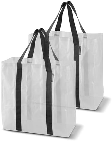 CleverMade Storage Tote - 42L - Transparent (2PK) by CleverMade