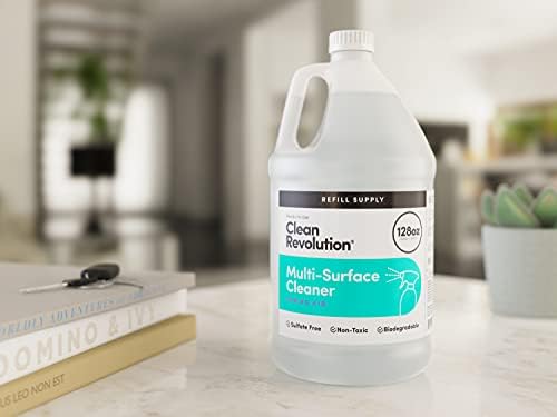Clean Revolution Multi Surface Cleaner Refill Supply, Non-Toxic, Eco-Friendly & Plant-Based, Ready to Use, Spring Air, 128 Fl Oz (1 Gallon) - Image 2