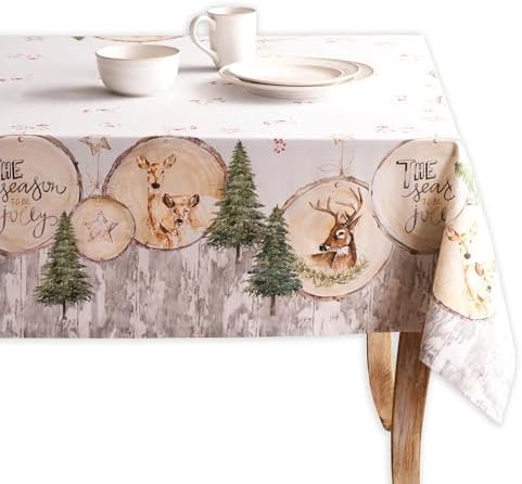 Maison d' Hermine Table Cloth Square Table Reusable 100% Cotton 54"x54" by MaisondHermine
