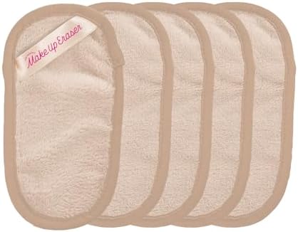 The Original MakeUp Eraser Mini PRO 5-pack, Erase All Makeup With Just Water, Including Waterproof Mascara, Eyeliner, Foundation, Lipstick, Sunscreen and More! Sweet Cream, 5ct by MakeupEraser