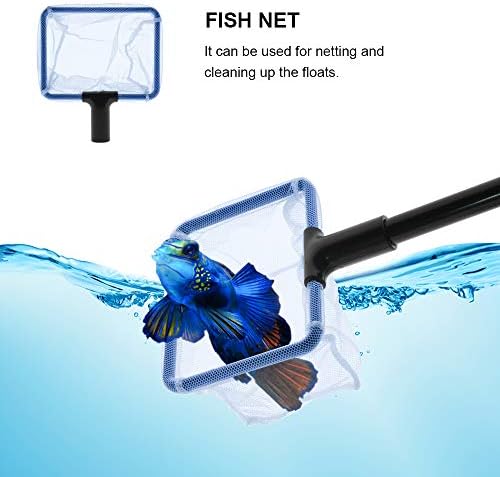Aquarium Fish Tank Cleaning Kit - 5 in 1 Algae Scraper Set - Siphon Vacuum for Water Changing and Sand Cleaner (Cleaner Set) - Image 6