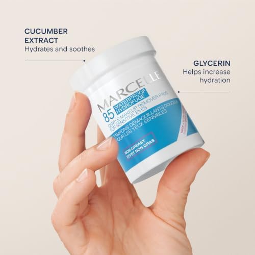 Marcelle Gentle Eye Makeup Remover Pads for Sensitive Eyes, 85 Pads - Image 3