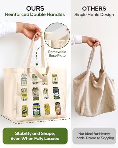Miss Adola Cute Extra Large Canvas Grocery Tote Bag - Image 4
