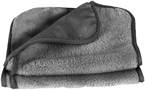 Eurow Reusable Makeup Remover Cloths, Soft Microfiber Face Towels for All Skin Types, Chemical-Free, Protective, Machine Washable, Gentle & Effective Facial Cleansing, 8"x16", Gray, 2-Pack by Eurow