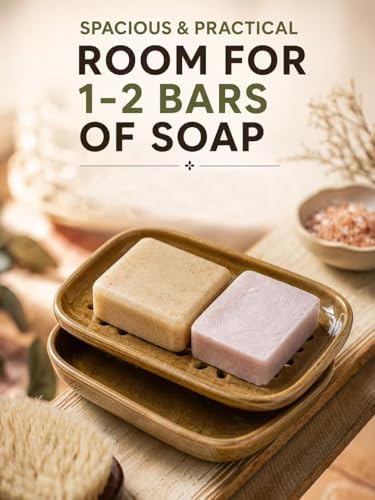 Miamolo 2 Layer Soap Dishes for Shower with Drainage, Keep Soap Bars Dry - Image 6