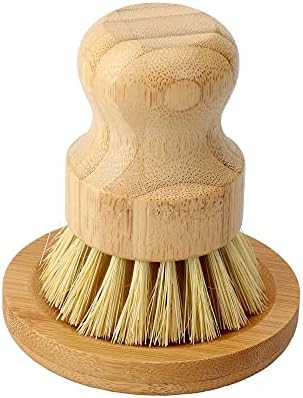 Bamboo Dish Scrub Brush, Kitchen Dish Scrubber Brush Set for Cleaning Dishes,Sink, Cast Iron Pan/Pot - Image 7